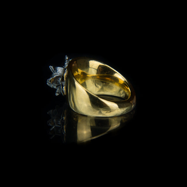Designer statement Ring in 18K Gold Vermeil