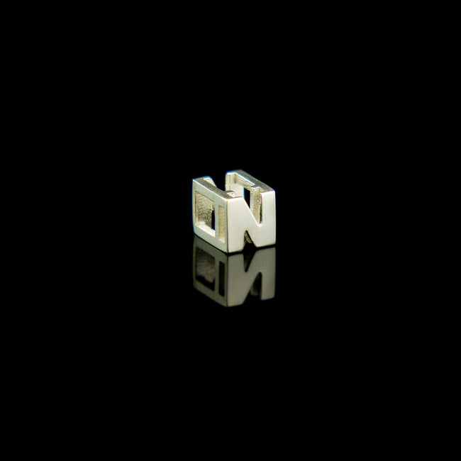 White Gold Customised Font Morphic Block