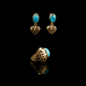 GOLDEN HEARTS and PERSIAN TURQUOISE set
