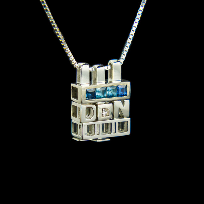 Winter I Morphic Blocks pendant