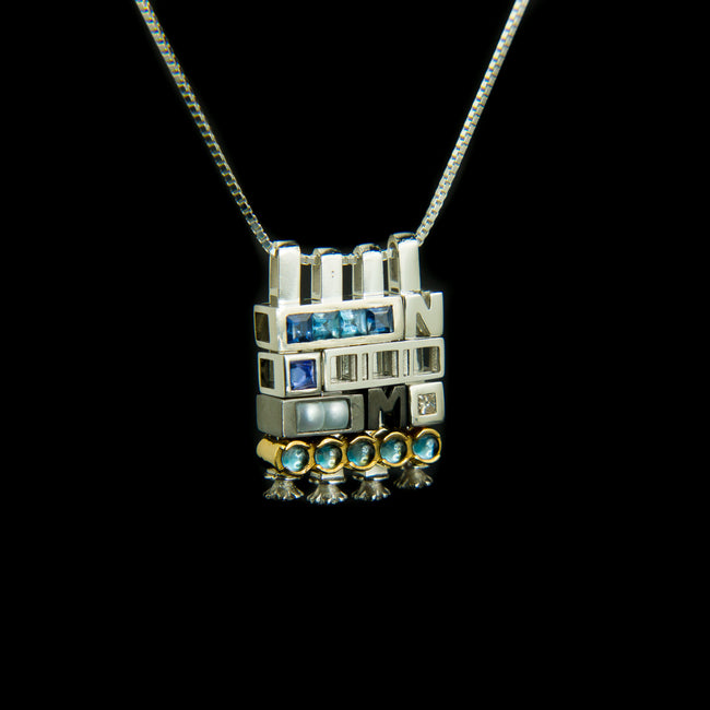 WINTER II Morphic Blocks Pendant